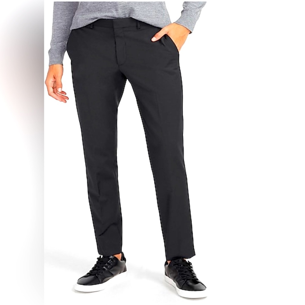 Express innovator black slim fit pants